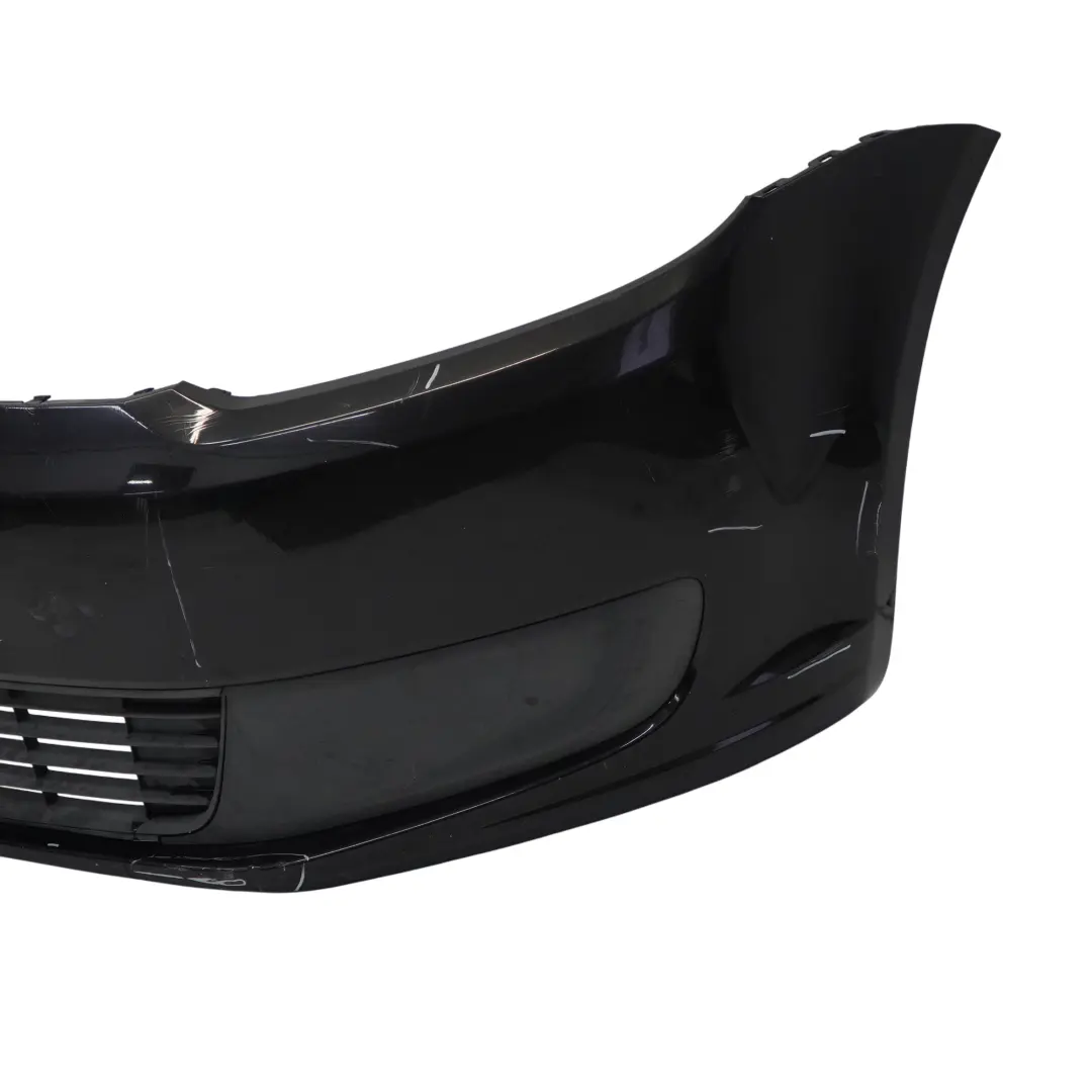 Front Bumper Front Trim Panel Cover Deep Black Pearl - C9X Volkswagen VW Touran - SKU 1T0807221M-DBL - Part number 1T0807221M