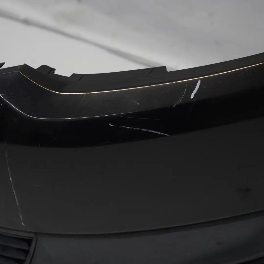 Front Bumper Front Trim Panel Cover Deep Black Pearl - C9X Volkswagen VW Touran - SKU 1T0807221M-DBL - Part number 1T0807221M