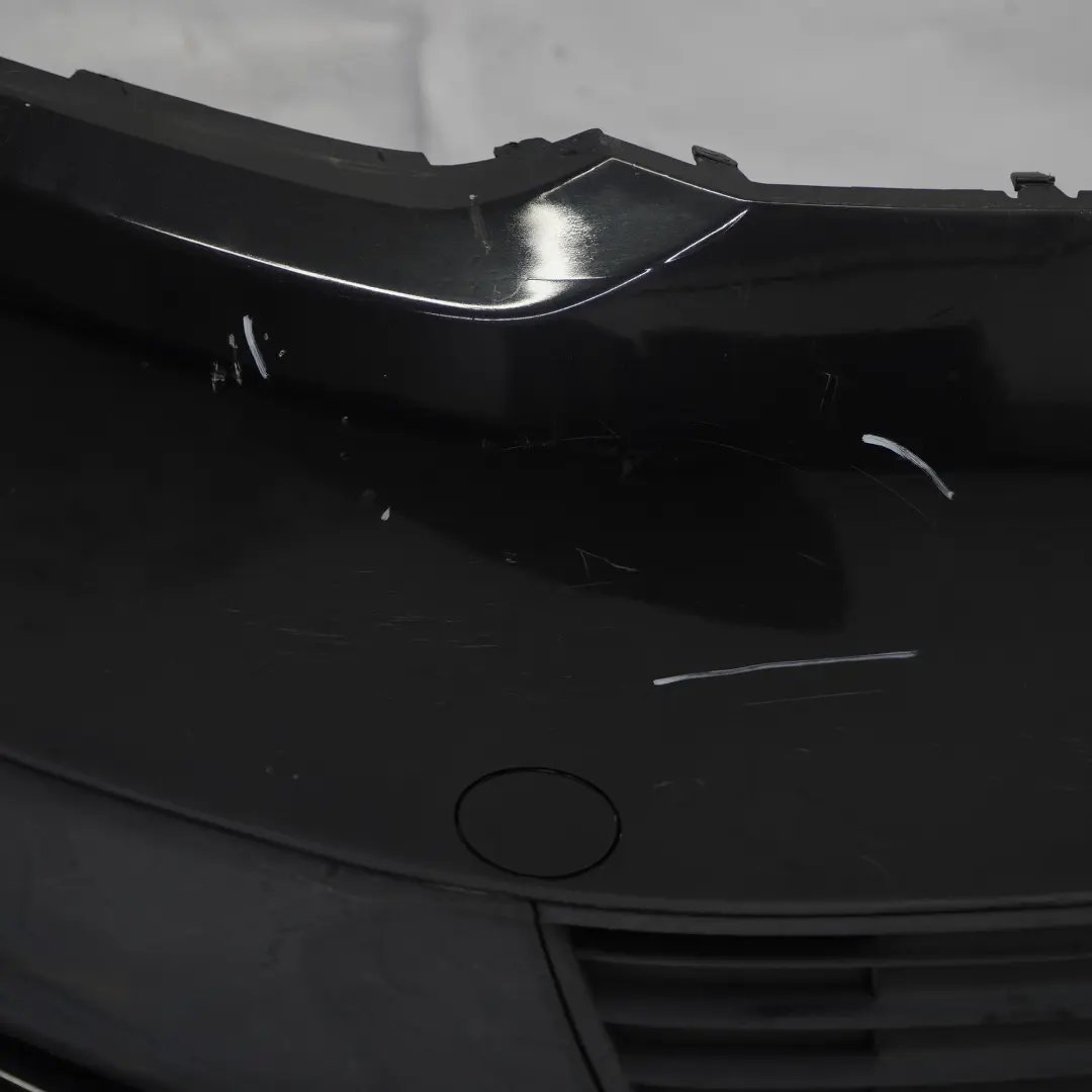 Front Bumper Front Trim Panel Cover Deep Black Pearl - C9X Volkswagen VW Touran - SKU 1T0807221M-DBL - Part number 1T0807221M