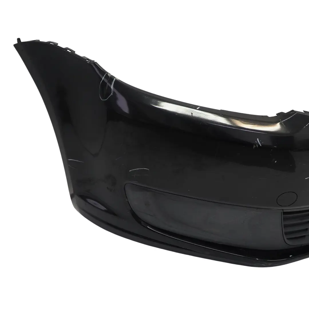 Front Bumper Front Trim Panel Cover Deep Black Pearl - C9X Volkswagen VW Touran - SKU 1T0807221M-DBL - Part number 1T0807221M