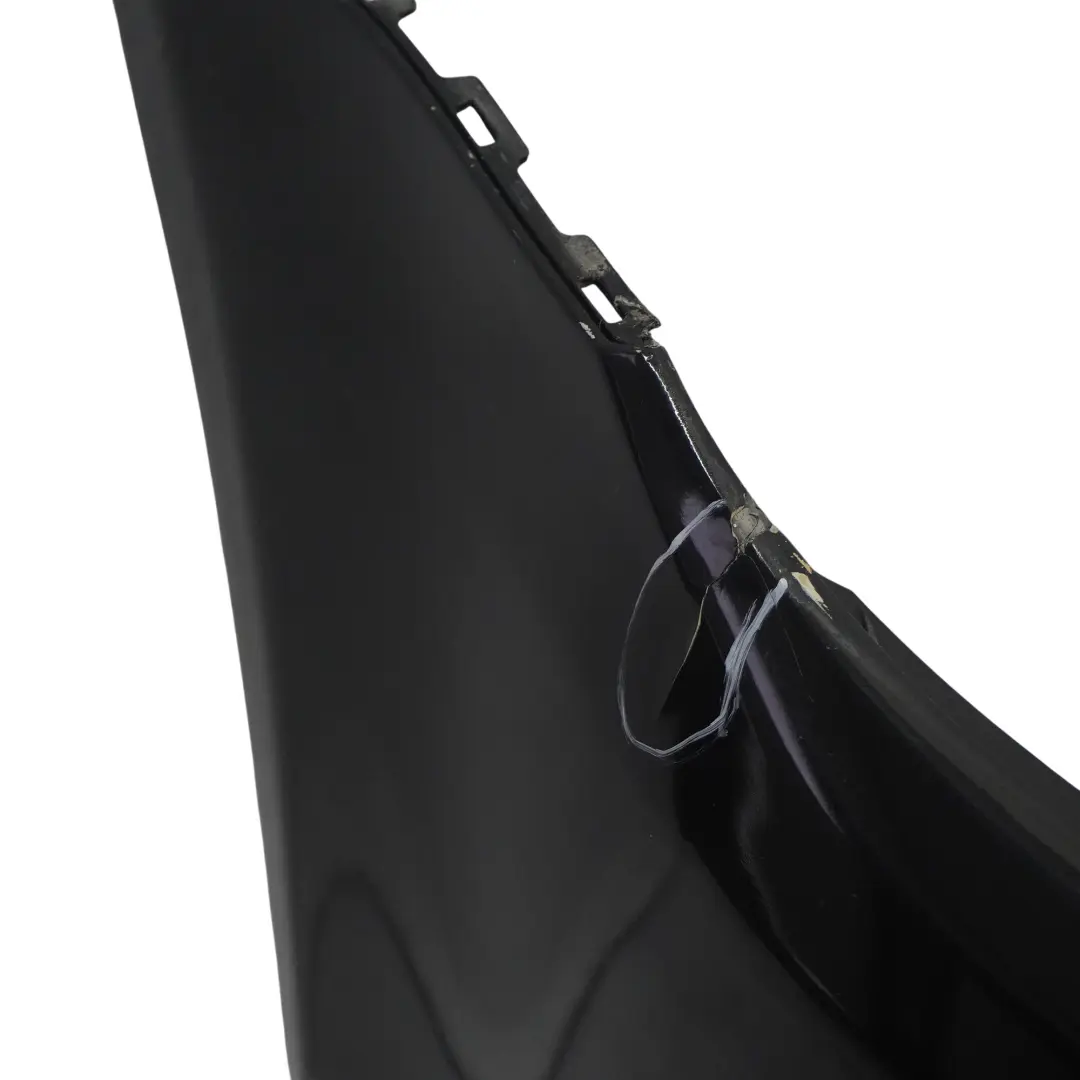 Front Bumper Front Trim Panel Cover Deep Black Pearl - C9X Volkswagen VW Touran - SKU 1T0807221M-DBL - Part number 1T0807221M