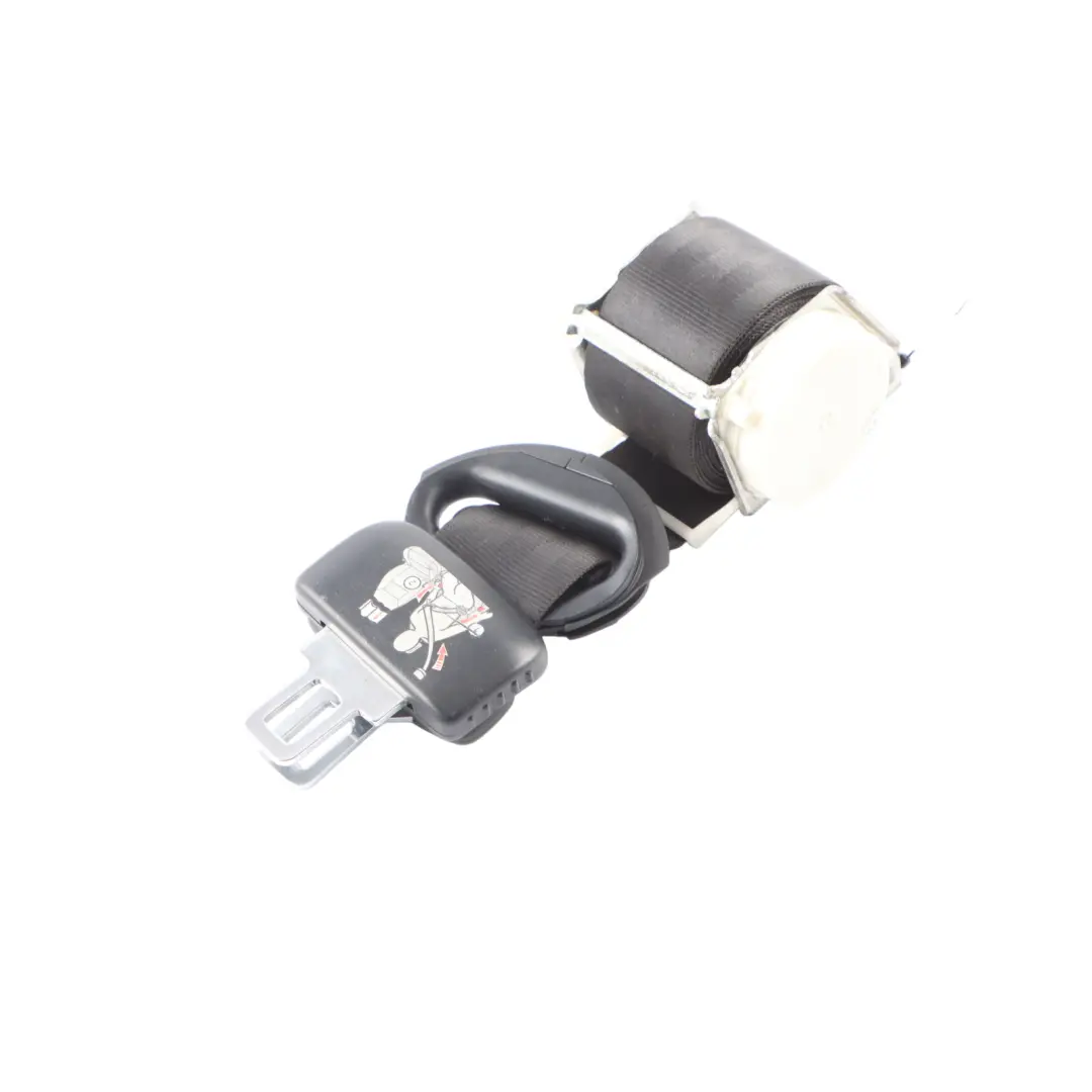 VW Volkswagen Touran 1T Rear Seat Belt Centre Middle Seatbelt Black - SKU 1T0857807D - Part number 1T0857807D