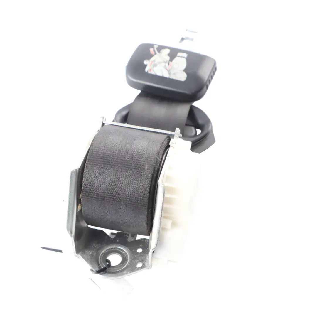 VW Volkswagen Touran 1T Rear Seat Belt Centre Middle Seatbelt Black - SKU 1T0857807D - Part number 1T0857807D