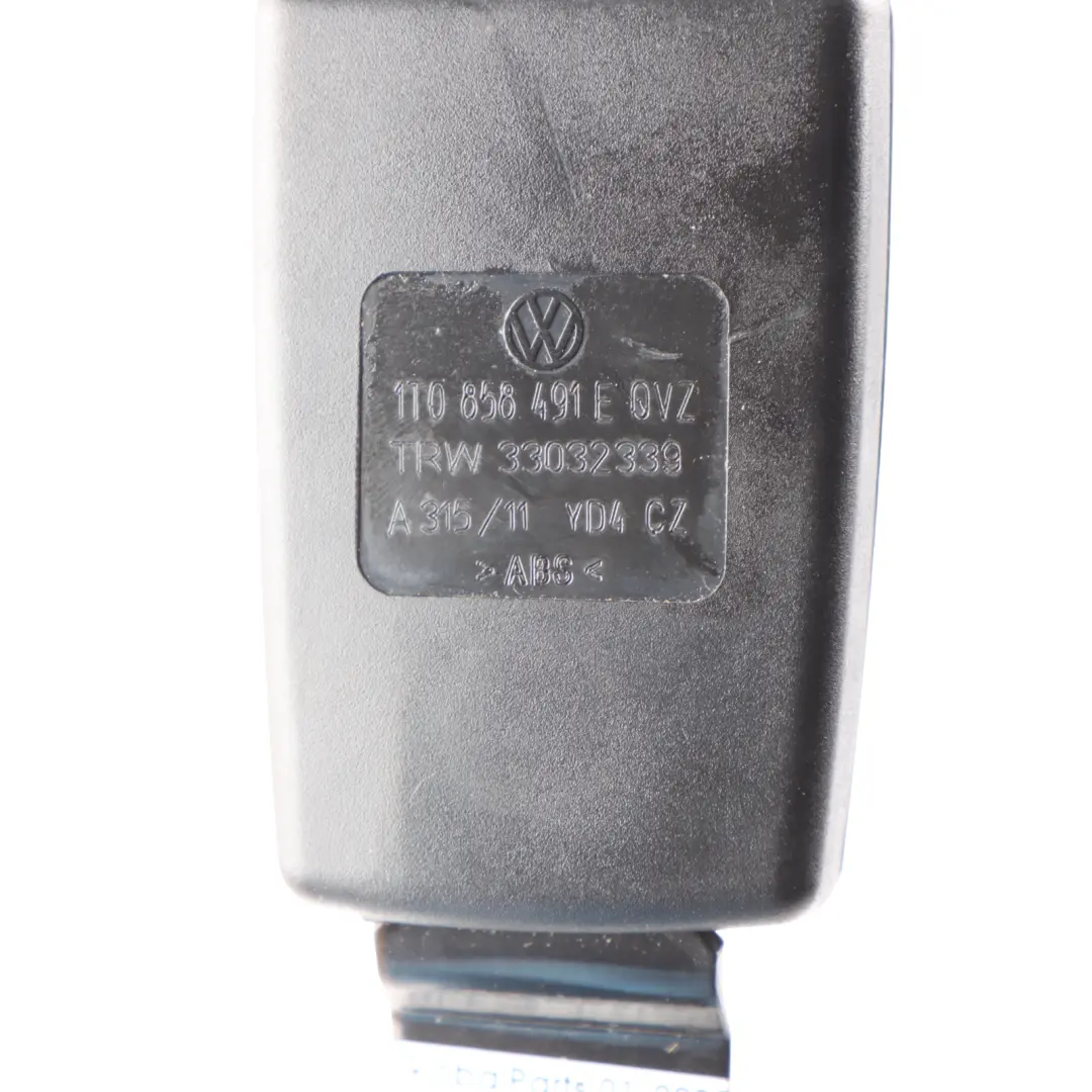 Volkswagen Touran 1T Seat Belt Rear Left N/S Seatbelt Buckle - SKU 1T0858491E - Part number 1T0858491E