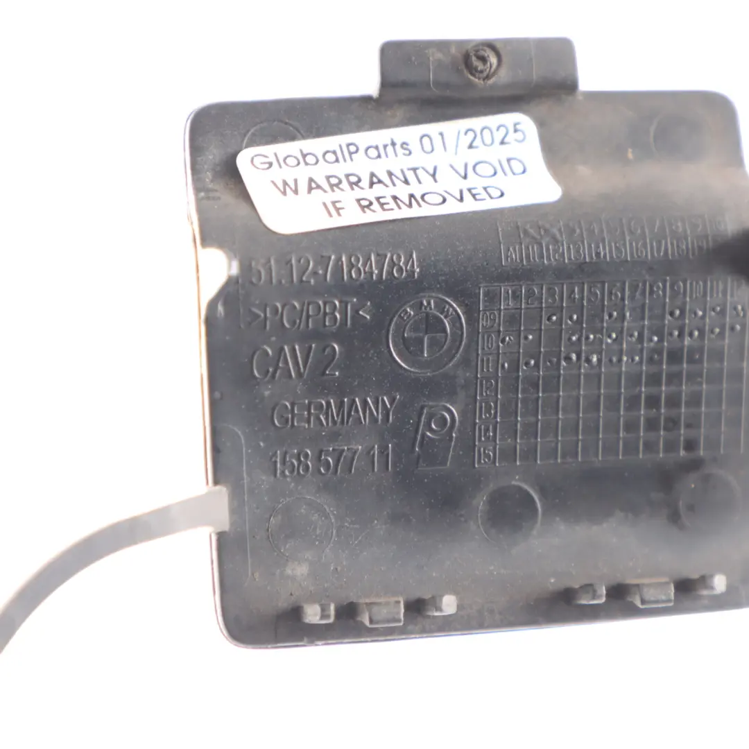  Cache Pare-Chocs Arrière Pour BMW F10 Œillet De Remorquage Noir 668 7184784 - SKU 2182411-SCH - Numéro de pièce 2182411