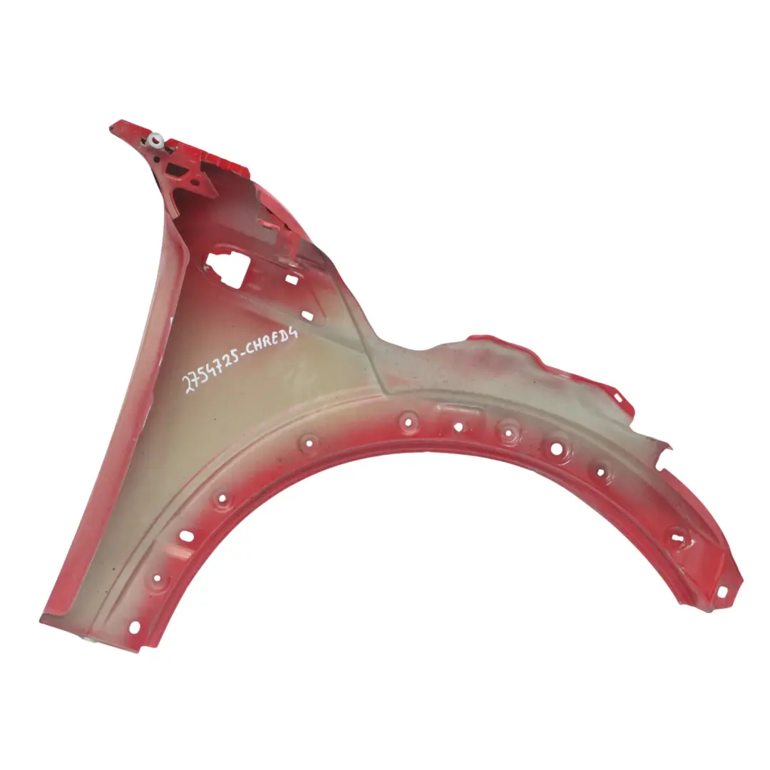 Parafango Anteriore Sinistro Rosso Chili 851 per Mini Cooper R55 R56 R57 R58 con numero di parte 2754725 Mini Cooper R55 R56 R57 R58 Parafango Anteriore Sinistro Rosso Chili 851 - SKU 2754725-CHRED4 - Numero di parte 2754725