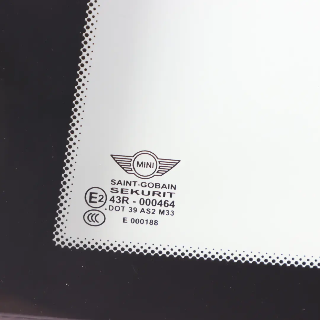 Mini Cooper R58 Seiten Scheiben Glas Viertelverglasung Grün AS2 Hinten Links - SKU 2758801 - Teilenummer 2758801