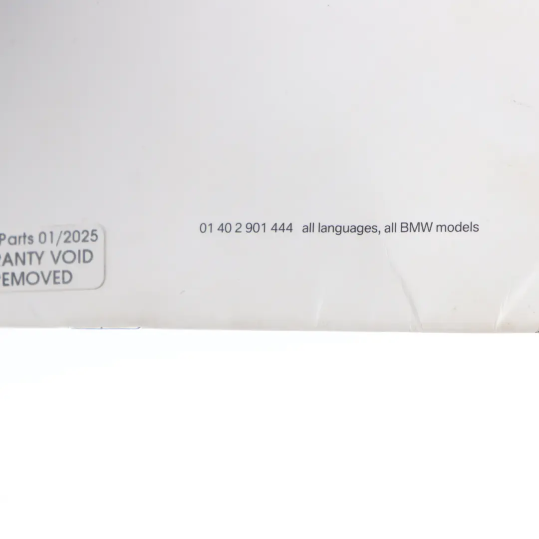 BMW E87 E90 E91 X1 E84 F10 F20 F30 Owner's Service Booklet - SKU 2901444-1 - Part number 2901444