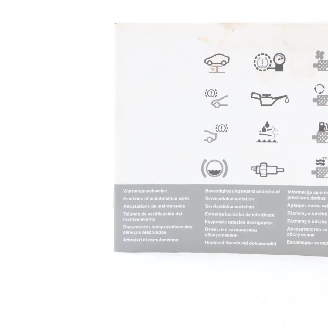 BMW E87 E90 E91 X1 E84 F10 F20 F30 Owner's Service Booklet - SKU 2901444-1 - Part number 2901444