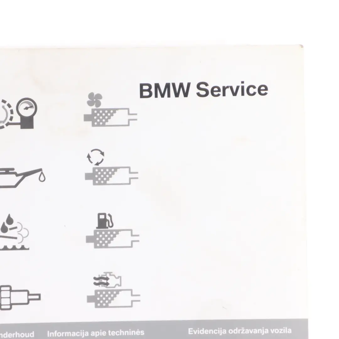 BMW E87 E90 E91 X1 E84 F10 F20 F30 Owner's Service Booklet - SKU 2901444-1 - Part number 2901444