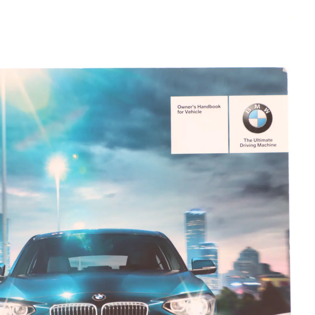 BMW F20 F21 LCI Efficient Dynamics Owner's Handbook - SKU 2927951 - Part number 2927951