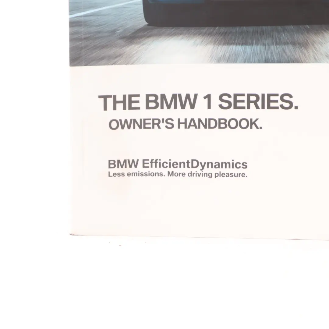BMW F20 F21 LCI Efficient Dynamics Owner's Handbook - SKU 2927951 - Part number 2927951