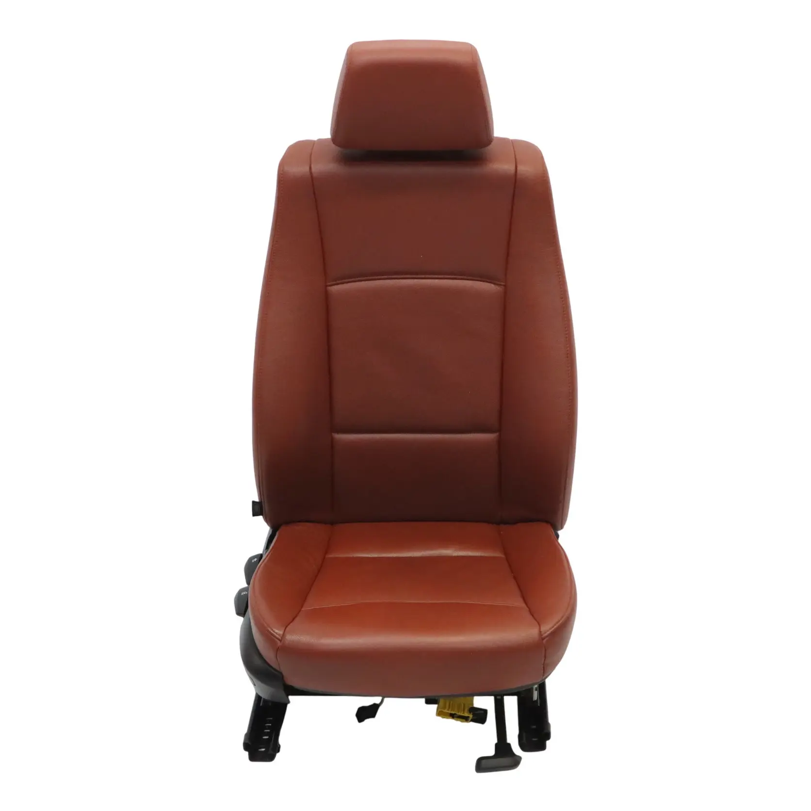 BMW X1 E84 Asiento Delantero Derecho Interior Cuero Nevada Rojo Marrón