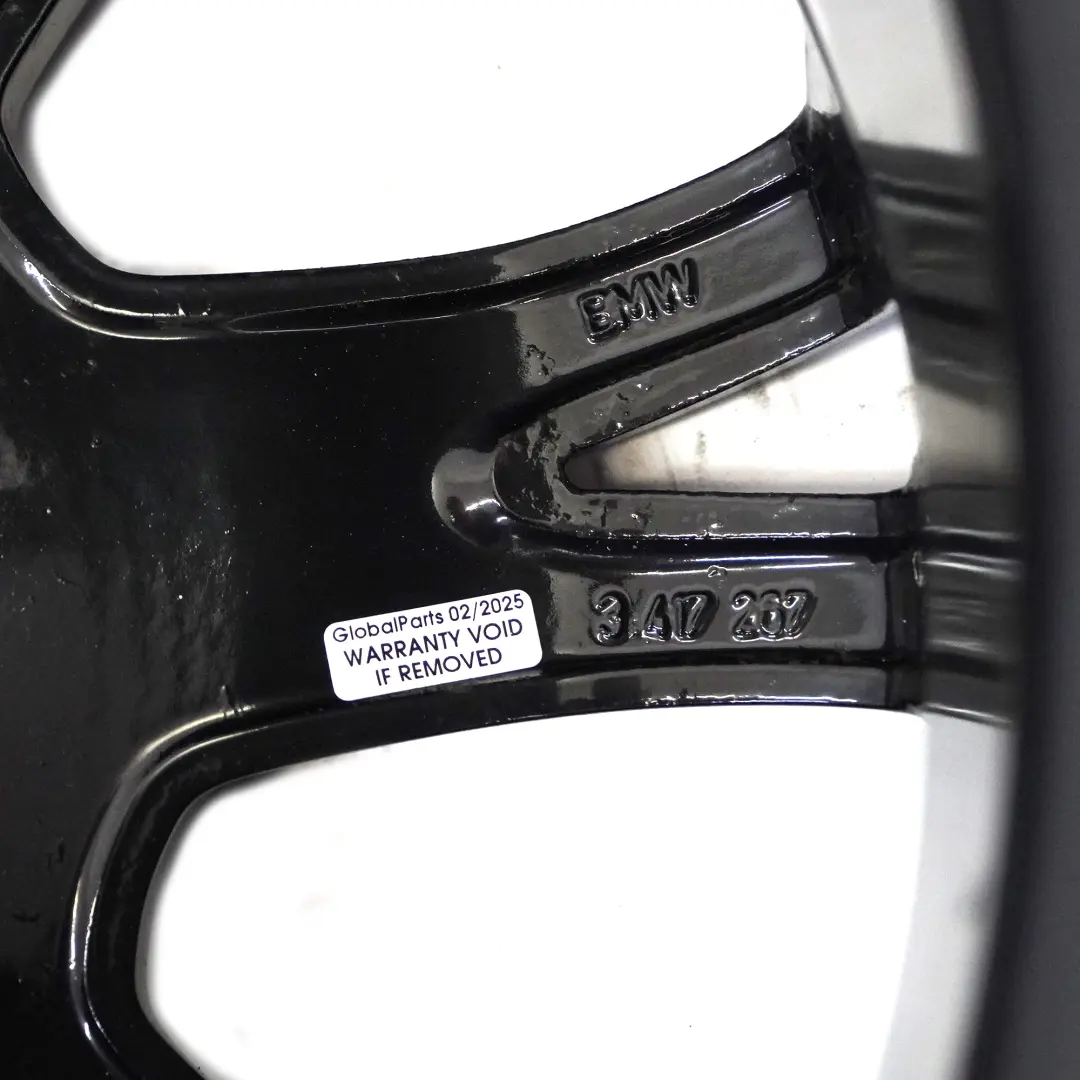 BMW X3 E83 Roue Avant Noire En Alliage À Rayons En Y 191 19" 8,5J ET:46 - SKU 3417267-5 - Numéro de pièce 3417267