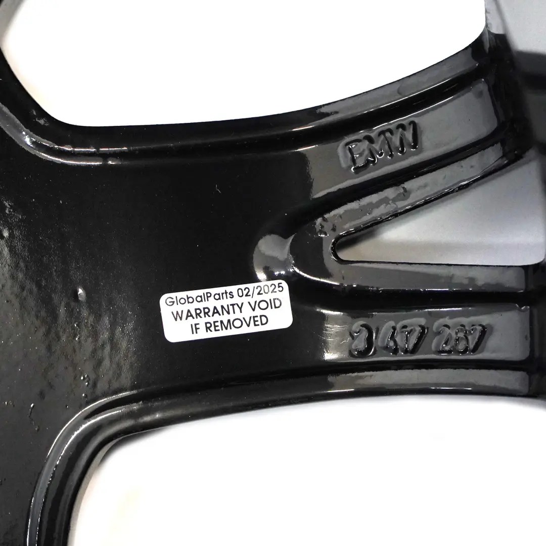 BMW X3 E83 Roue Avant Noire En Alliage Rayons En Y 191 19" 8,5J ET:46 - SKU 3417267-6 - Numéro de pièce 3417267