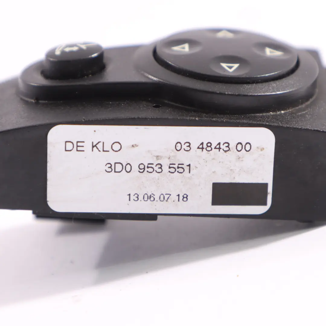 7L Steering Column Regulator Button Switch Control Volkswagen Touareg - SKU 3D0953551 - Part number 3D0953551