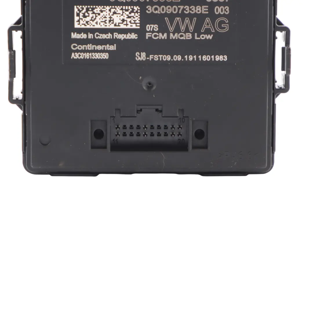 Front Headlight Lamp Range Control Module ECU to Audi S3 8V with Part number 3Q0907338E Audi S3 8V Front Headlight Lamp Range Control Module ECU - SKU 3Q0907338E - Part number 3Q0907338E