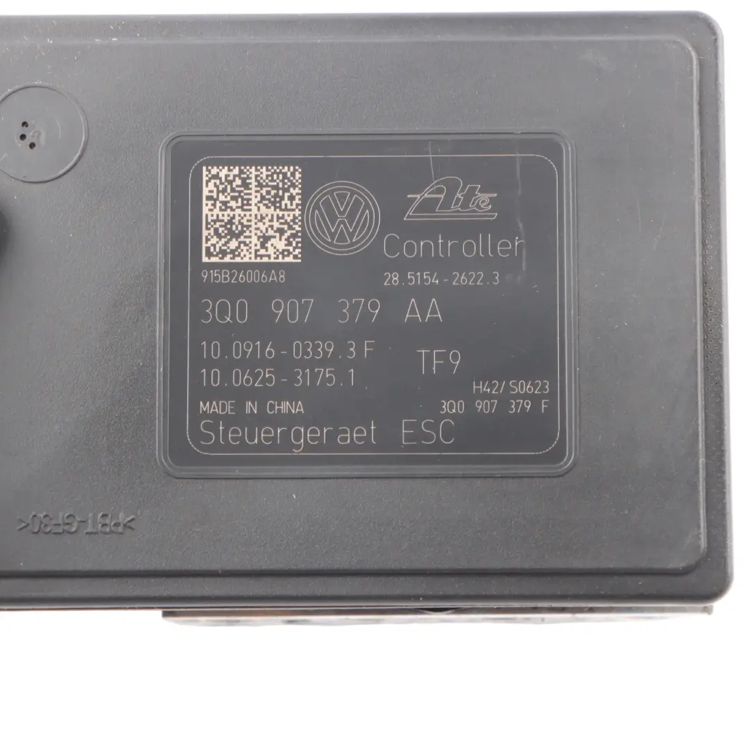 Audi A3 8V 1.6 TDI Module Hydraulique Commande Pompe ABS Freinage - SKU 3Q0907379AA - Numéro de pièce 3Q0907379AA