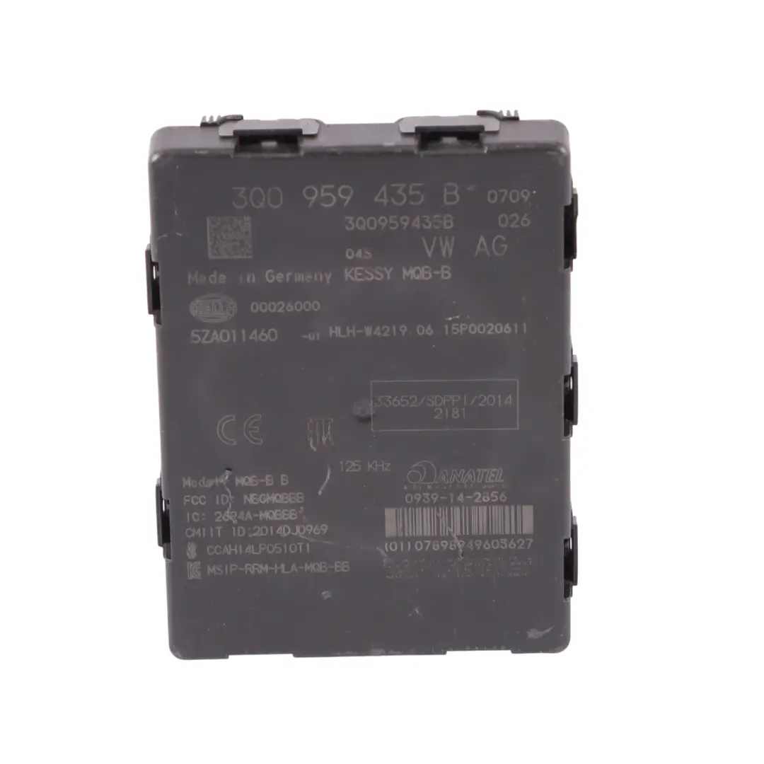 Audi TT FV Entry Keyless Kessy Control Module Unit ECU - SKU 3Q0959435B - Part number 3Q0959435B