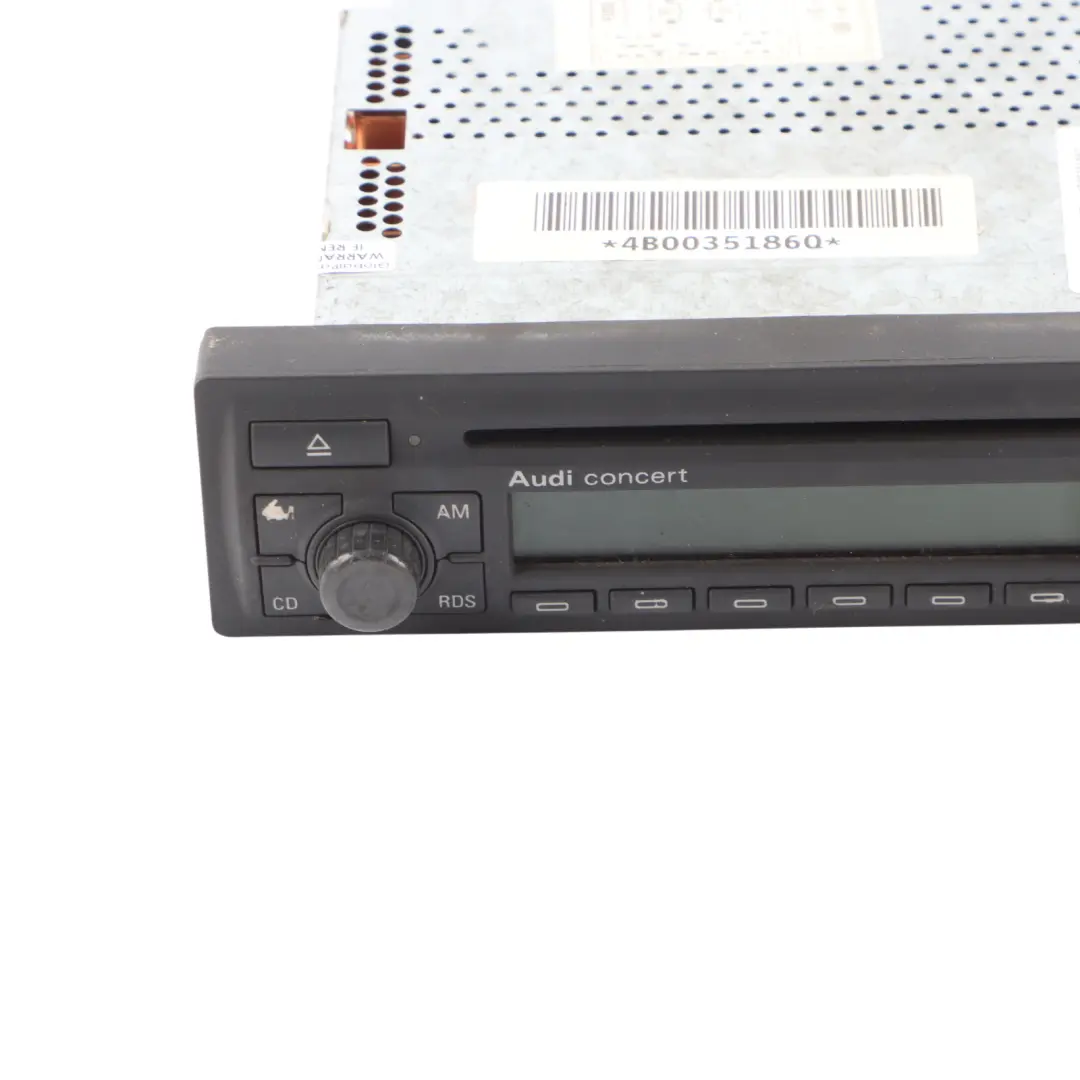 Audi TT 8N Radio Media Player Audio CD Head Unit Player Concert - SKU 4B0035186Q - Part number 4B0035186Q