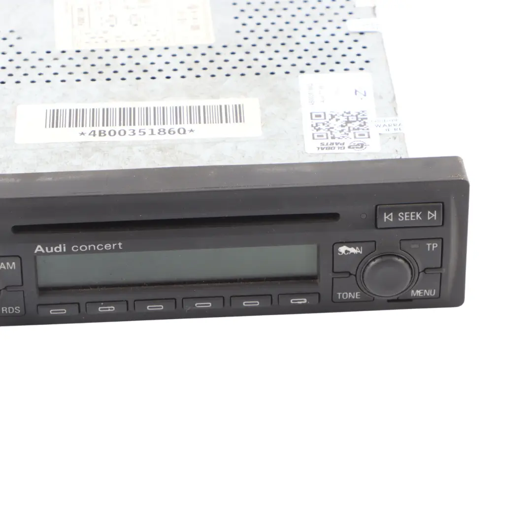 Audi TT 8N Radio Media Player Audio CD Head Unit Player Concert - SKU 4B0035186Q - Part number 4B0035186Q