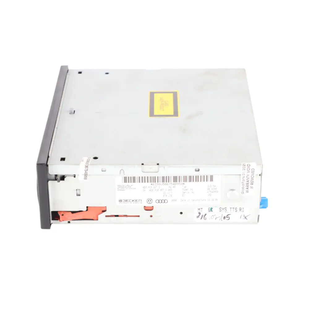 Audi Q7 4L Sat Navi Navigation Drive Reader DVD Player Unit - SKU 4E0919887D - Part number 4E0919887D