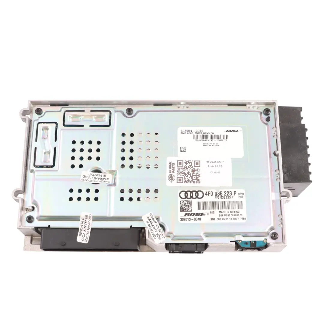 Amplificatore Amp Bose Radio Stereo Audio Speaker Unit per Audi A6 C6 con numero di parte 4F0035223P Audi A6 C6 Amplificatore Amp Bose Radio Stereo Audio Speaker Unit - SKU 4F0035223P - Numero di parte 4F0035223P