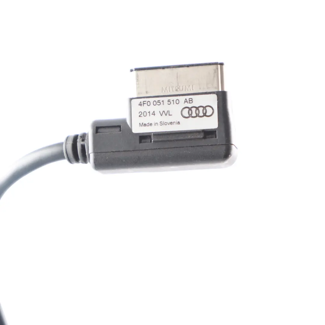 Audi A1 8X A4 B8 A6 C7 Q3 8U Adaptador Cable Música iPhone - SKU 4F0051510AB - Número de pieza 4F0051510AB