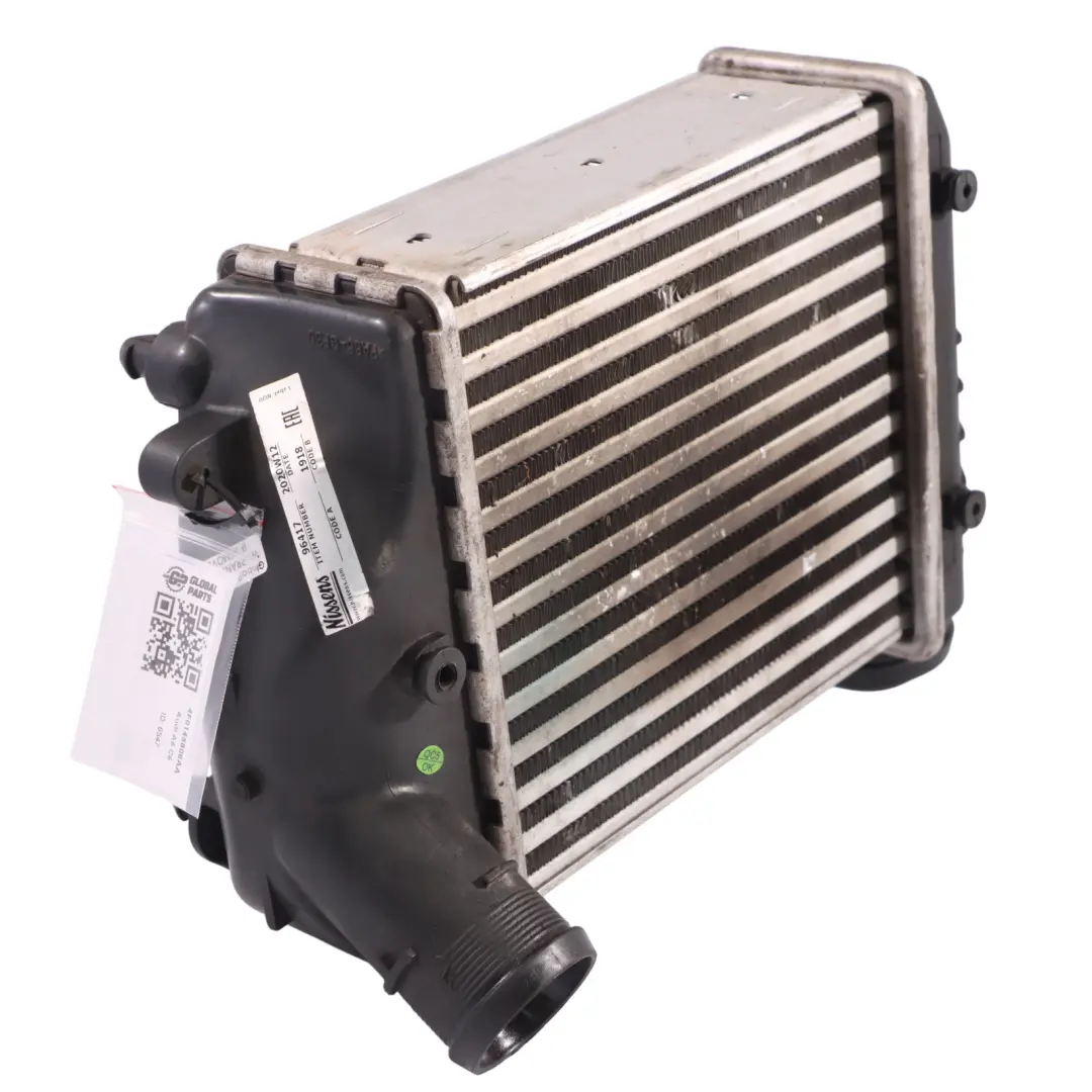 4F 3.0 TDI Diesel Intercooler Charge Air Cooler Radiator to Audi A6 C6 with Part number 4F0145806AA Audi A6 C6 4F 3.0 TDI Diesel Intercooler Charge Air Cooler Radiator - SKU 4F0145806AA - Part number 4F0145806AA