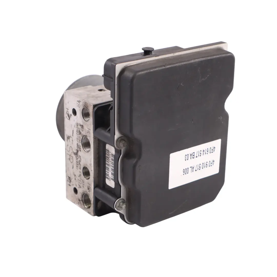 Brake Pump ABS Module Hydraulic Control Braking Unit 4F0910517AL to Audi A6 S6 C6 with Part number 4F0614517BC Audi A6 S6 C6 Brake Pump ABS Module Hydraulic Control Braking Unit 4F0910517AL - SKU 4F0614517BC - Part number 4F0614517BC