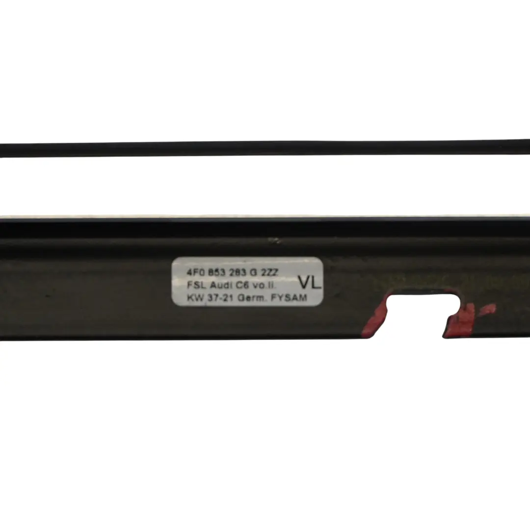 Finestra Anteriore Sinistra Condotto Trim Cromo per Audi A6 C6 con numero di parte 4F0853283G Audi A6 C6 Finestra Anteriore Sinistra Condotto Trim Cromo - SKU 4F0853283G-1 - Numero di parte 4F0853283G