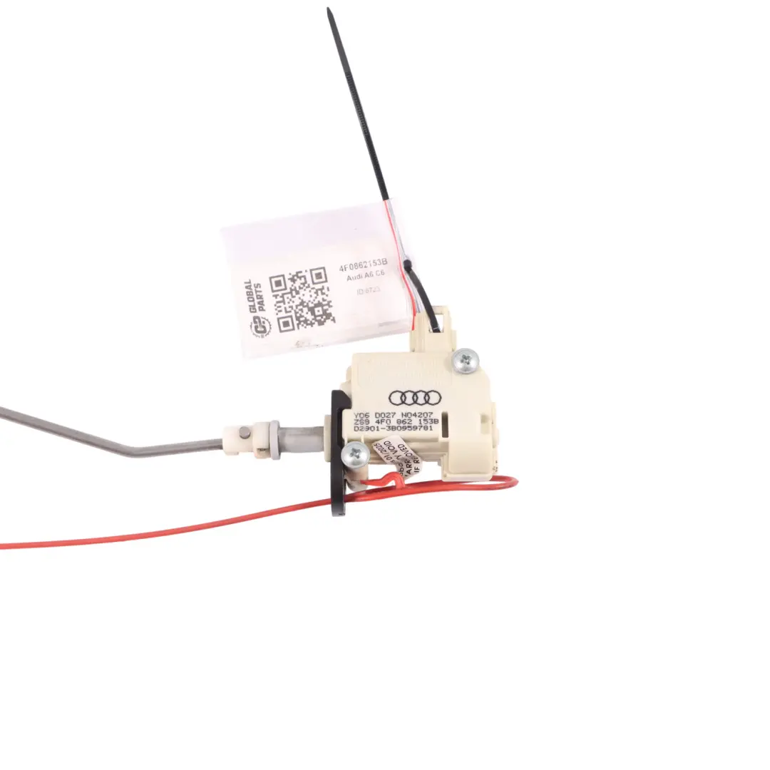 Flap Lock Solenoid Actuator Motor Mechanism to Audi A6 C6 Fuel with Part number 4F0862153B Audi A6 C6 Fuel Flap Lock Solenoid Actuator Motor Mechanism - SKU 4F0862153B - Part number 4F0862153B