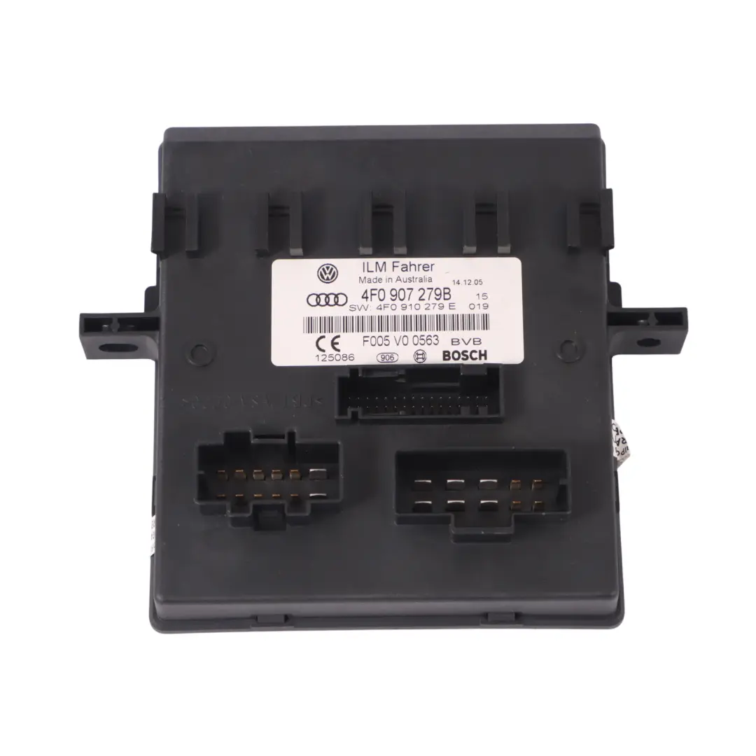  Module d'unité commande carrosserie Audi A6 C6 BCM Unité confort - SKU 4F0907279B - Numéro de pièce 4F0907279B