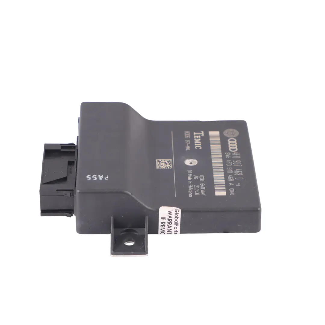 Interfaccia diagnostica Gateway Modulo controllo Unità ECU per Audi A6 C6 con numero di parte 4F0907468D Audi A6 C6 Interfaccia diagnostica Gateway Modulo controllo Unità ECU - SKU 4F0907468D - Numero di parte 4F0907468D