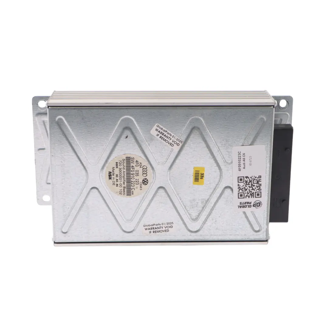 Hifi Audio Sound Lautsprecher Verstärker Steuergerät ECU für Audi A6 C6 mit Teilenummer 4F0910223C Audi A6 C6 Hifi Audio Sound Lautsprecher Verstärker Steuergerät ECU - SKU 4F0910223C - Teilenummer 4F0910223C