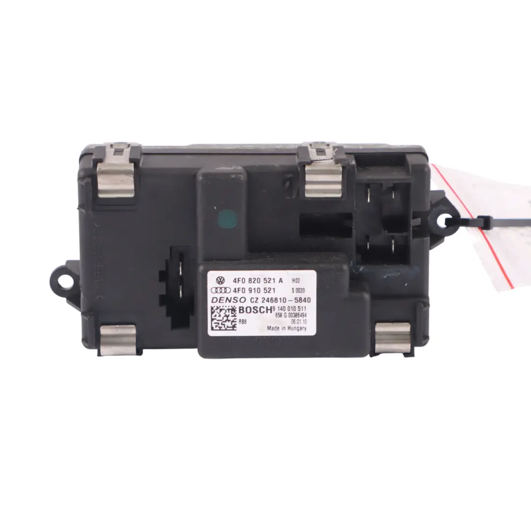 Moteur ventilateur Résistance chauffage Régulateur pour Audi A6 C6 à propos du numéro de pièce 4F0910521A Audi A6 C6 Moteur ventilateur Résistance chauffage Régulateur - SKU 4F0910521A - Numéro de pièce 4F0910521A