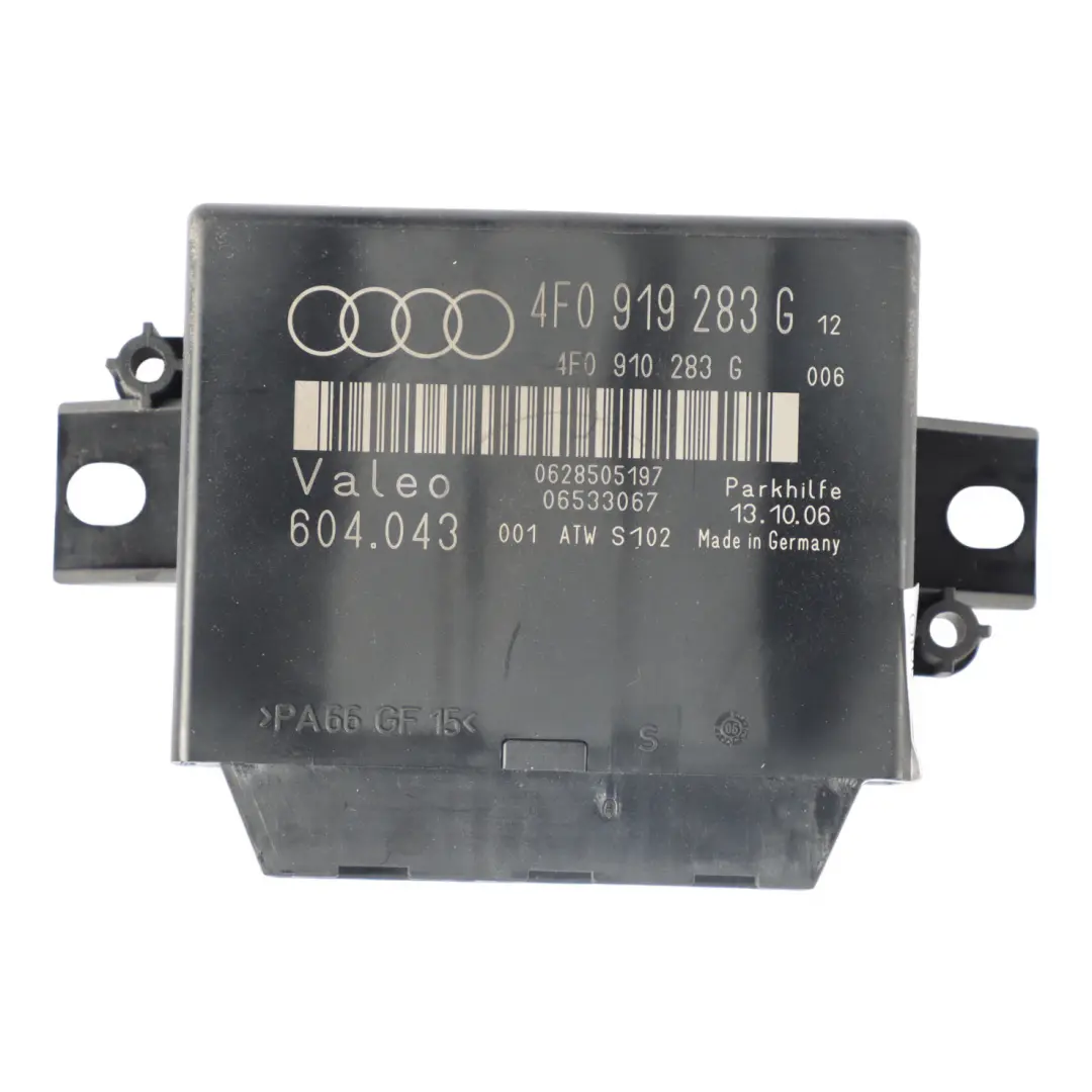 PDC Assistance Parking Distance Control Module Unit ECU to Audi A6 C6 with Part number 4F0919283G Audi A6 C6 PDC Assistance Parking Distance Control Module Unit ECU - SKU 4F0919283G - Part number 4F0919283G