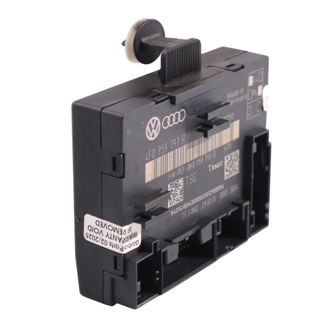 Audi A6 C6 Módulo De Puerta Lado Del Conductor Unidad De Control ECU - SKU 4F0959793R - Número de pieza 4F0959793R