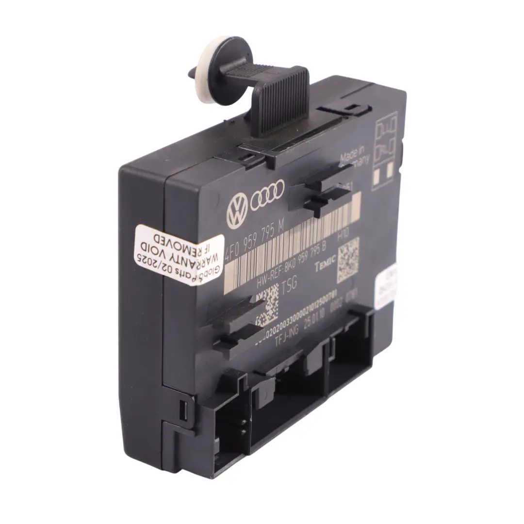Porta Posteriore Sinistra Destra Modulo Controllo ECU per Audi A6 C6 con numero di parte 4F0959795M Audi A6 C6 Porta Posteriore Sinistra Destra Modulo Controllo ECU - SKU 4F0959795M - Numero di parte 4F0959795M