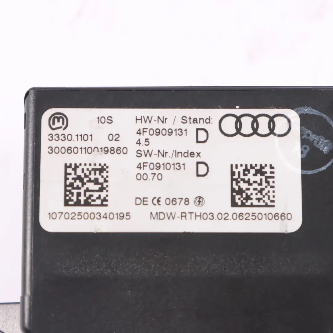 Audi A6 C6 2.0 TFSI BPJ 170PS Motor ECU Kit Zündschlüssel Manual - SKU 4F2910115B-1 - Teilenummer 4F2910115B