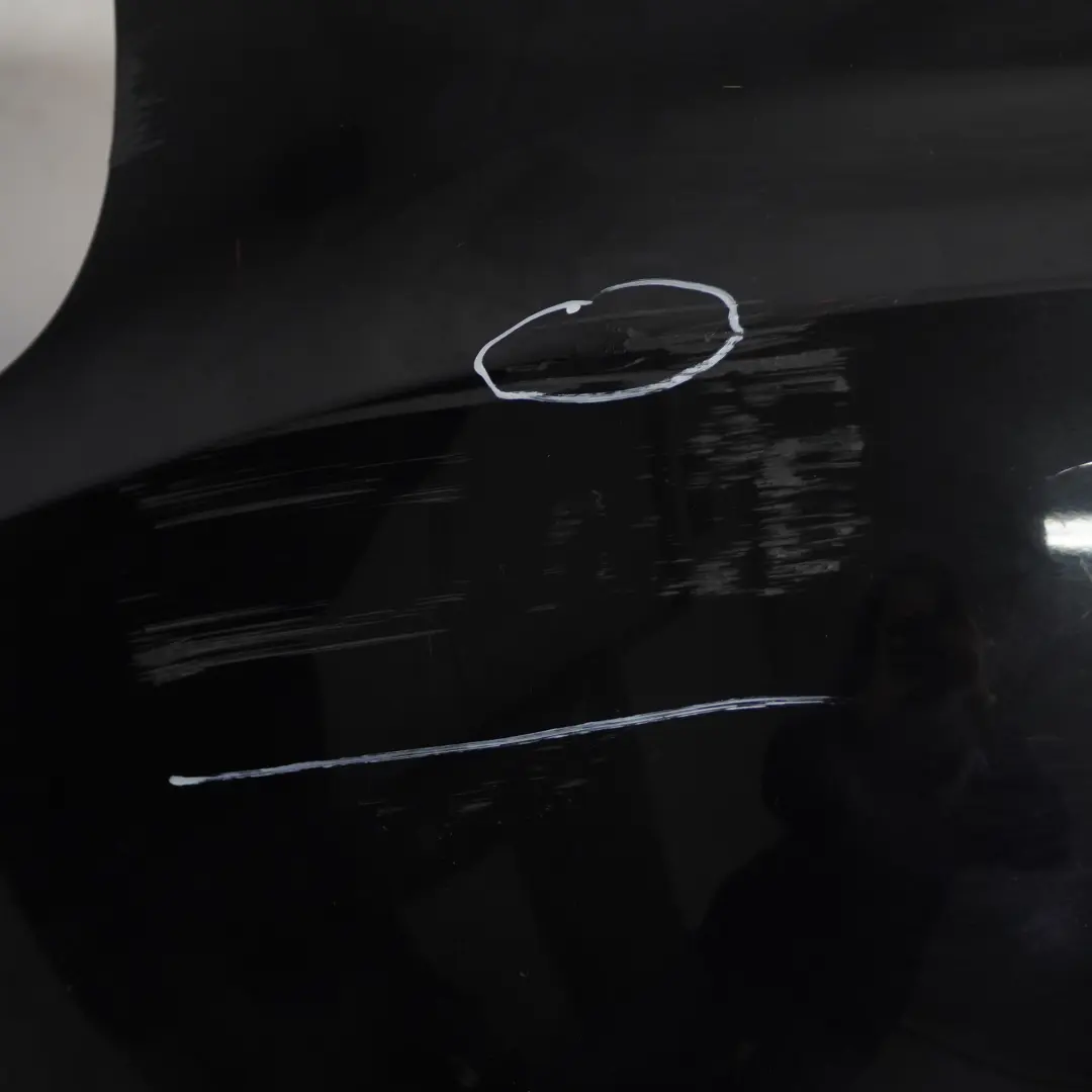 Audi A6 C6 Rear Bumper S Line Trim Panel Covering Brilliant Black - Y9B - SKU 4F5807303-BBL - Part number 4F5807303