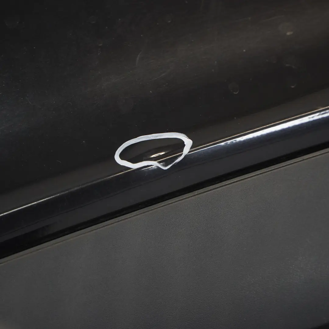 Audi A6 C6 Rear Bumper S Line Trim Panel Covering Brilliant Black - Y9B - SKU 4F5807303-BBL - Part number 4F5807303