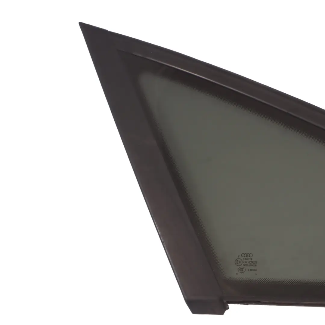 Triangular Quarter Left N/S Side Window Glass AS3 to Audi A6 C6 Rear with Part number 4F5845299N Audi A6 C6 Rear Triangular Quarter Left N/S Side Window Glass AS3 - SKU 4F5845299N - Part number 4F5845299N