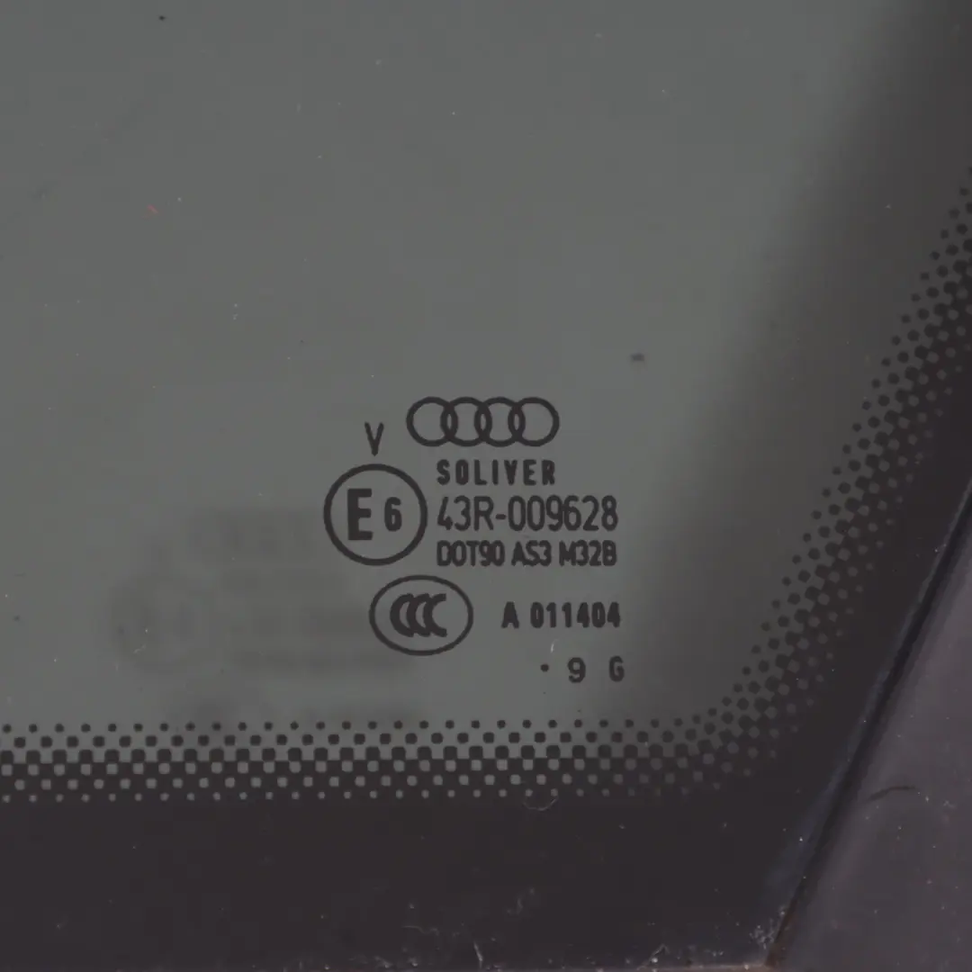 Audi A6 C6 Rear Triangular Quarter Right O/S Side Window Glass AS3 - SKU 4F5845300N - Part number 4F5845300N