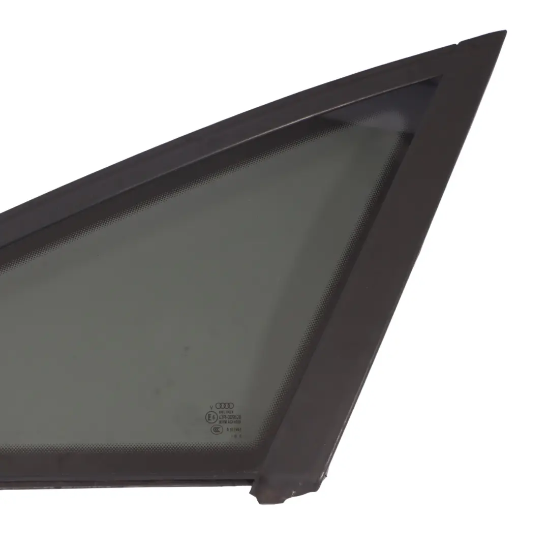 Triangular Quarter Right O/S Side Window Glass AS3 to Audi A6 C6 Rear with Part number 4F5845300N Audi A6 C6 Rear Triangular Quarter Right O/S Side Window Glass AS3 - SKU 4F5845300N - Part number 4F5845300N