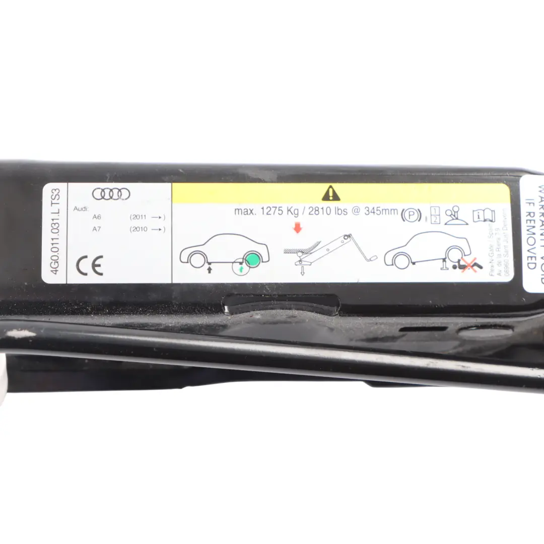 Audi A6 C7 A7 4G Gato Elevación Elevador Ruedas Emergencia Coches - SKU 4G0011031L - Número de pieza 4G0011031L