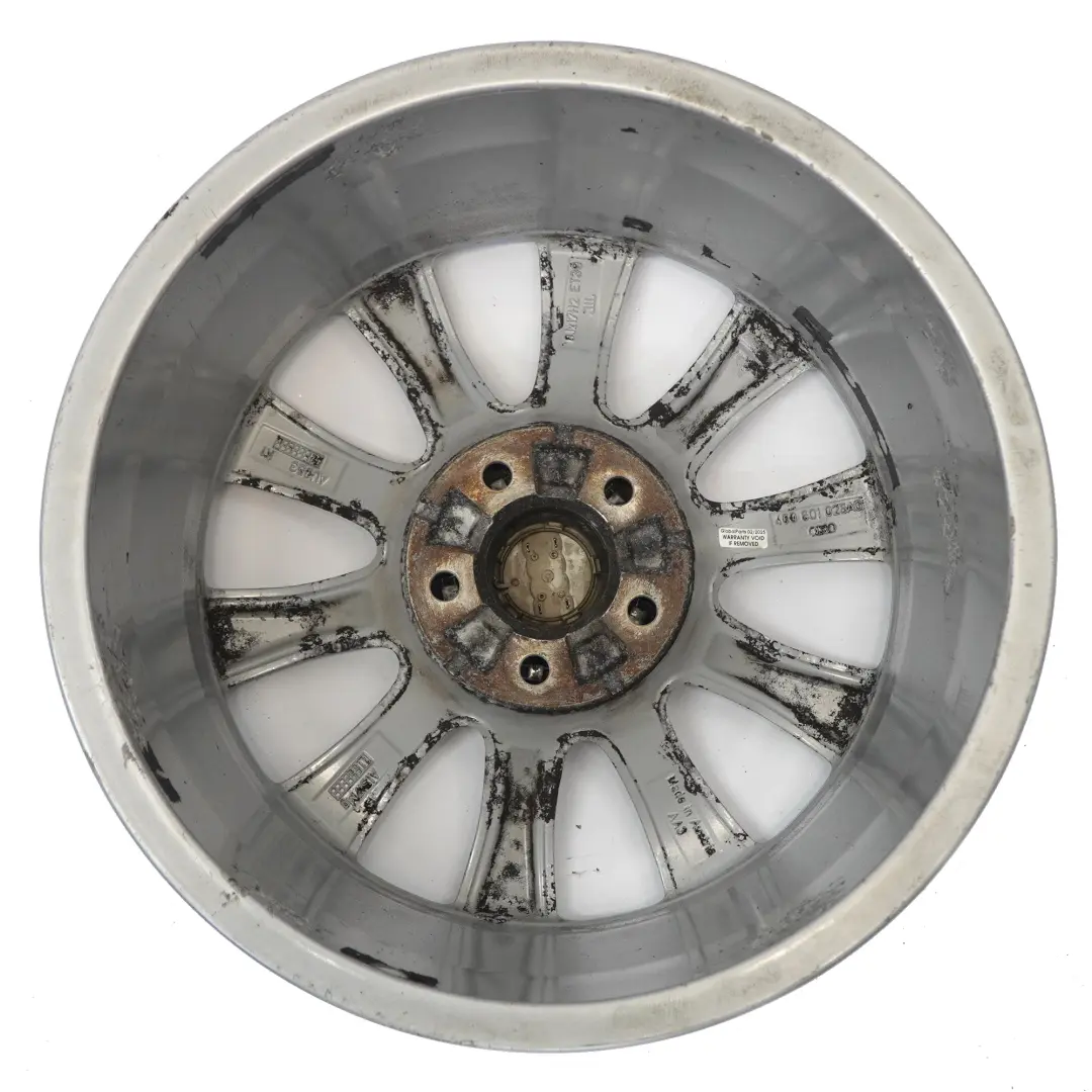 Audi A6 C7 A7 4G Cerchio In Lega 17" 8J ET:39 10-Spoke - SKU 4G0601025AG-1 - Numero di parte 4G0601025AG