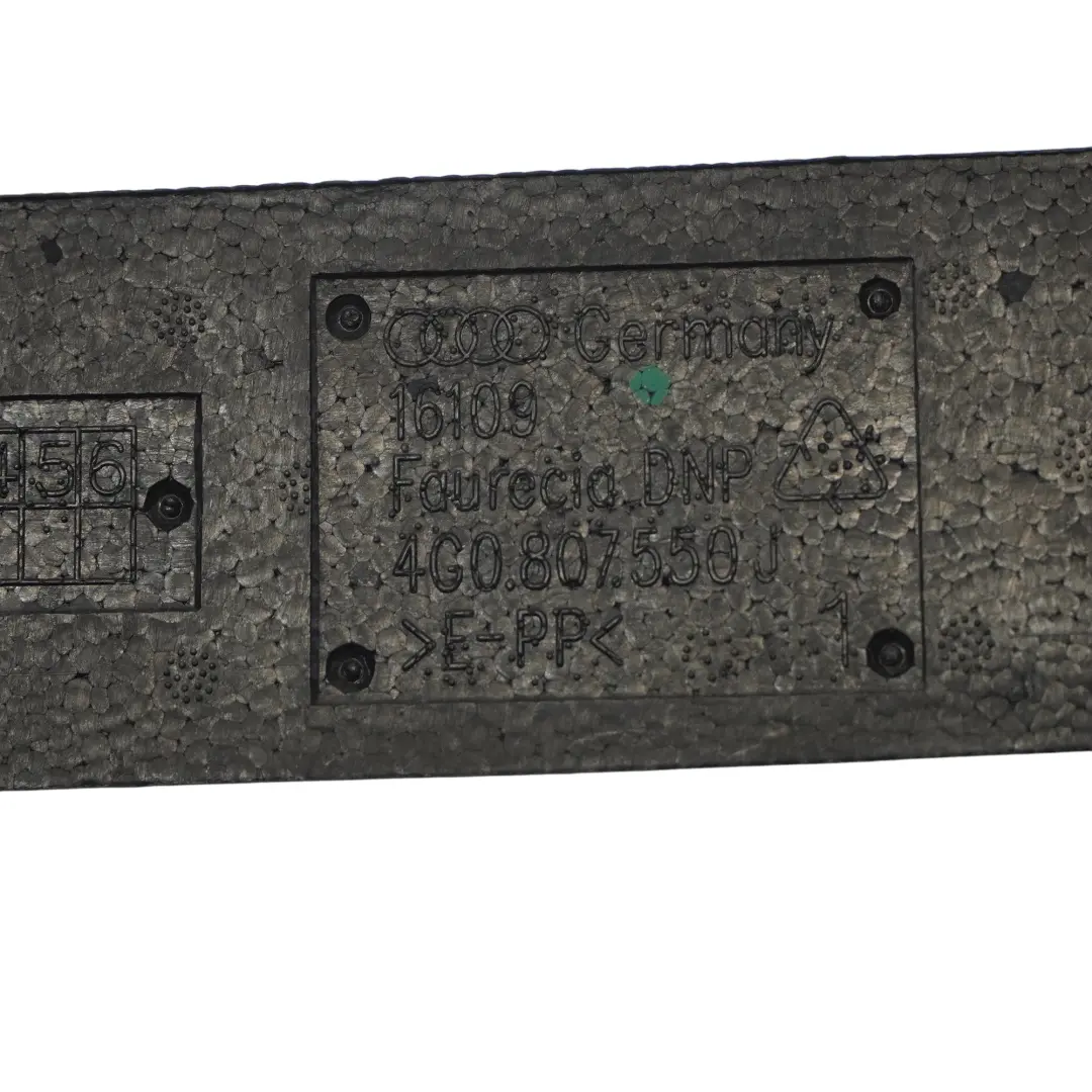 Audi A6 C7 Front Bumper Shock Absorber Reinforcement Crash Foam - SKU 4G0807550J - Part number 4G0807550J