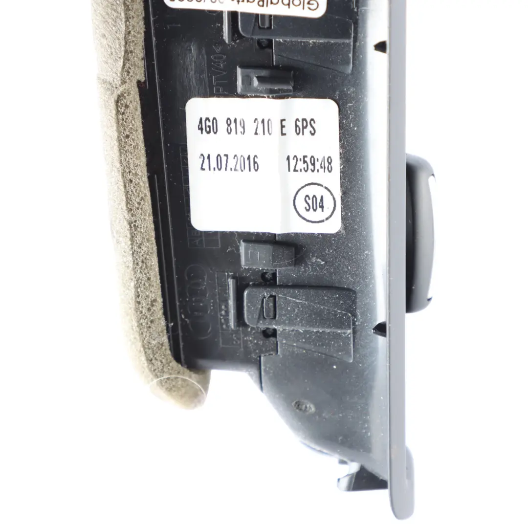 4G8 Rejilla Ventilación Pilar B Conducto Aire Superor Derecho para Audi A7 con número de pieza 4G0819210E Audi A7 4G8 Rejilla Ventilación Pilar B Conducto Aire Superor Derecho - SKU 4G0819210E - Número de pieza 4G0819210E