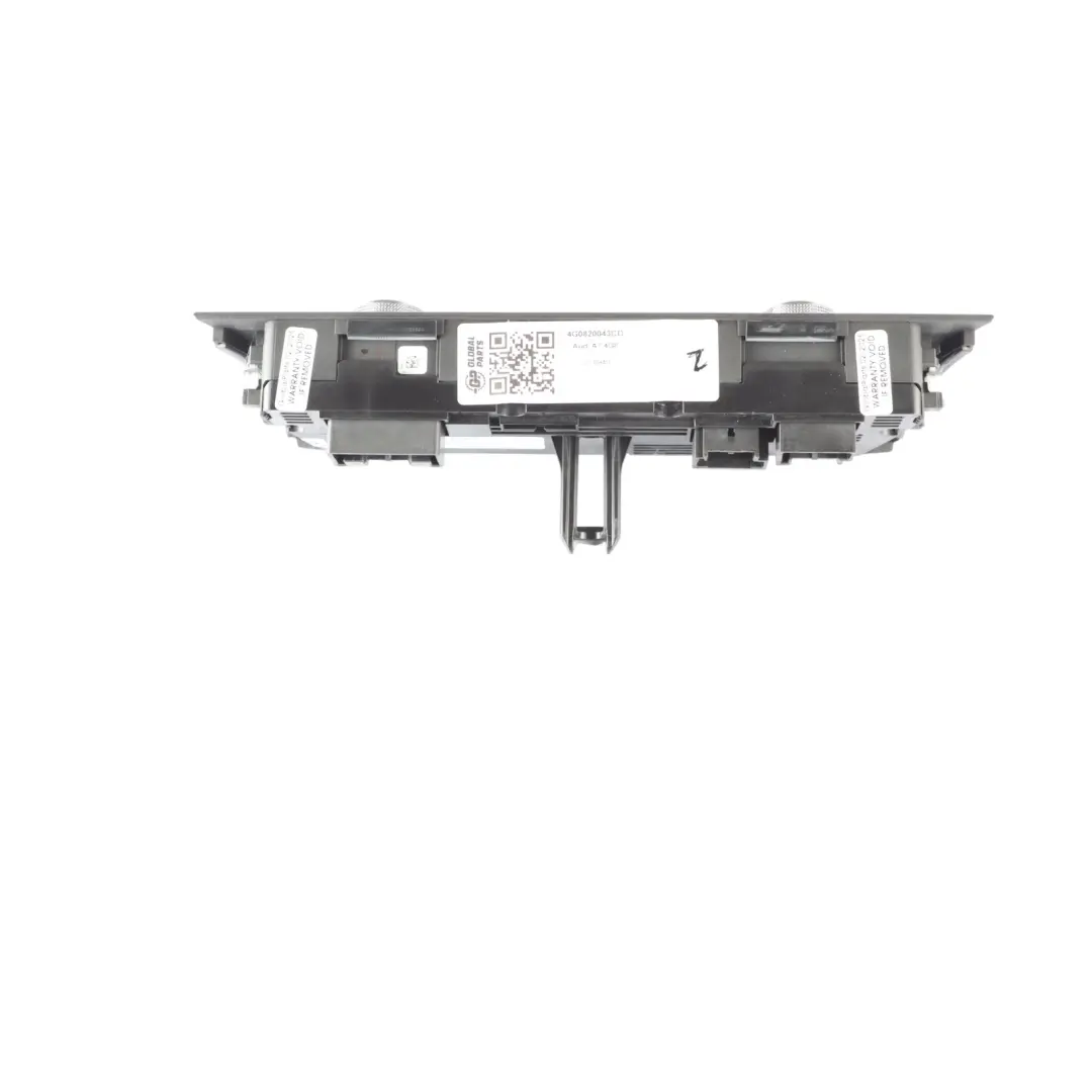 Audi A7 4G8 A/C Panneau commande système climatisation chauffage 4G0820043H - SKU 4G0820043CD - Numéro de pièce 4G0820043CD